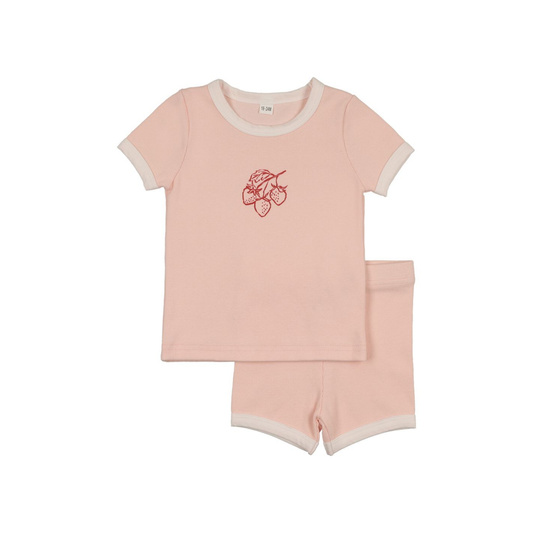 Pouf Pink Fruit Shorts Set