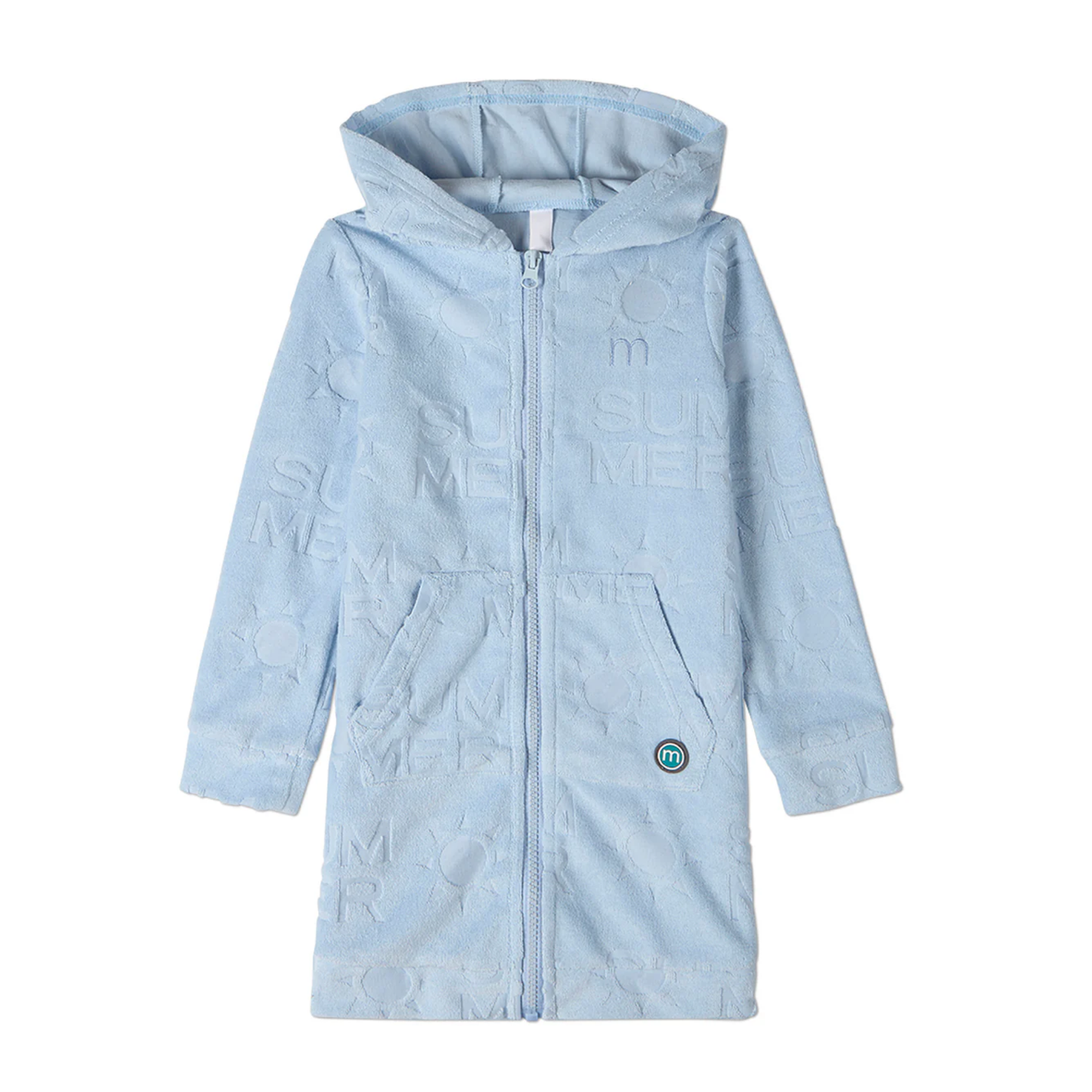 Memoi Summer Burnout Kids Full Zip Terry Robe