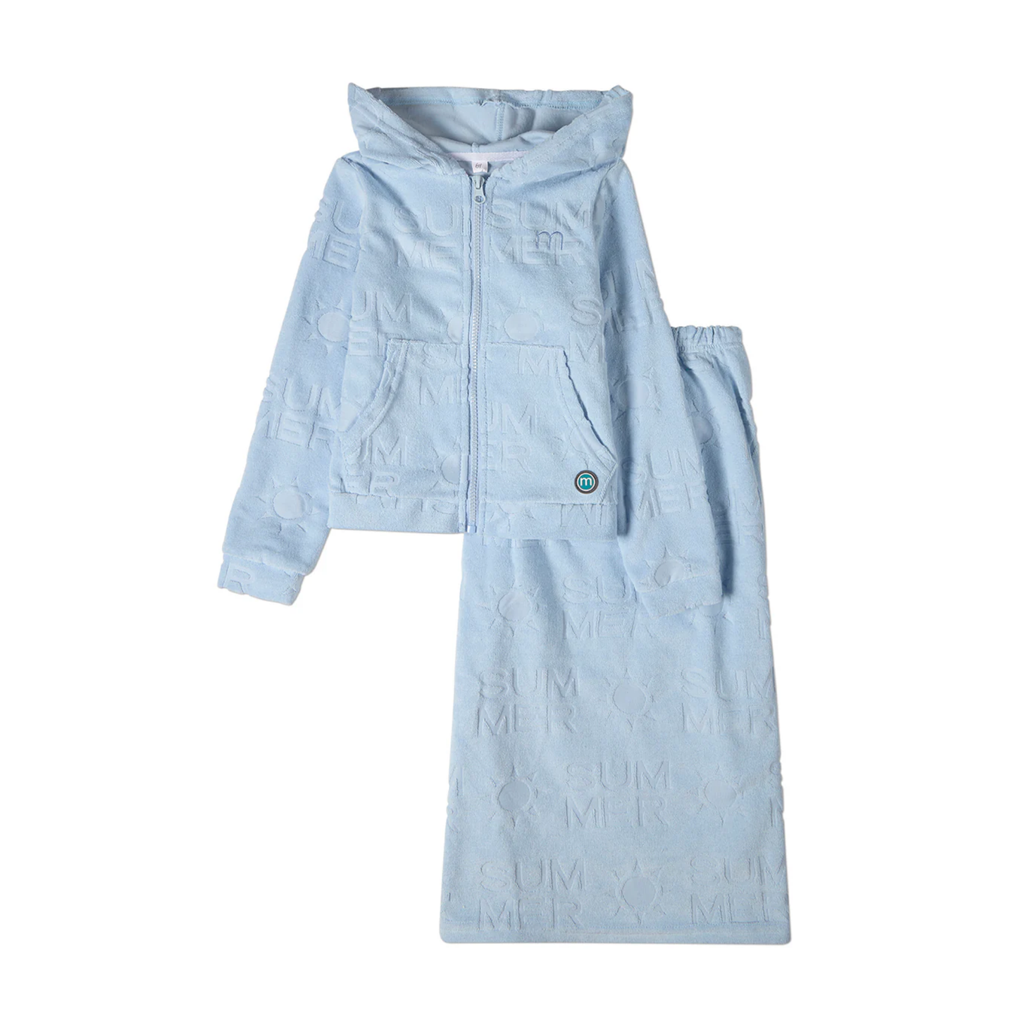 Memoi Summer Burnout 2pc Terry Robe Set