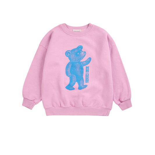 Bobo Choses Pink Softpaw Monster Long Sleeve Sweatshirt