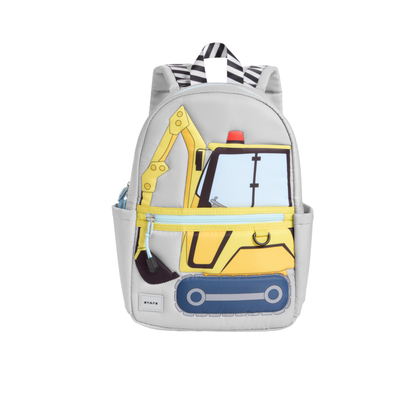 State Bags Grey Construction Truck Kane Mini Backpack
