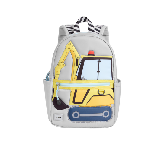 State Bags Grey Construction Truck Kane Mini Backpack