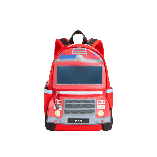 State Bags Red Firetruck Kane Mini Backpack