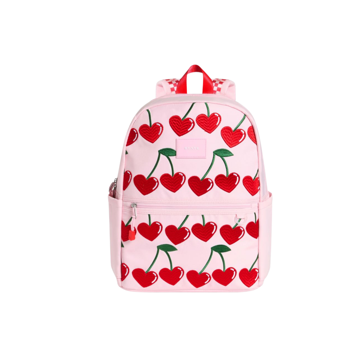 State Bags Light Blush Cherry Kane Double Pocket Backpack