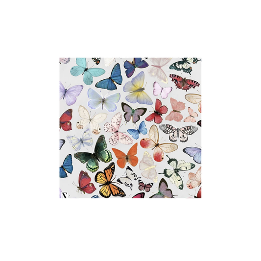 Nicsessories Silver Rainbow Butterfly Headscarf