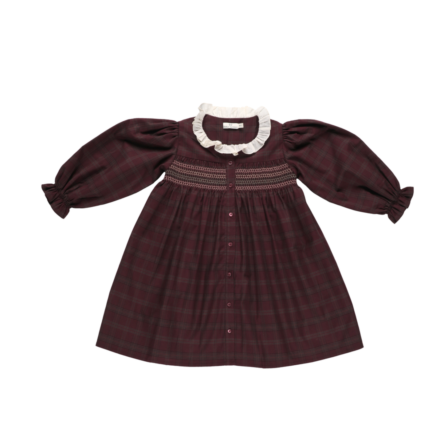 Early Sunday Plum Jeanette Elbow Sleeve Dress