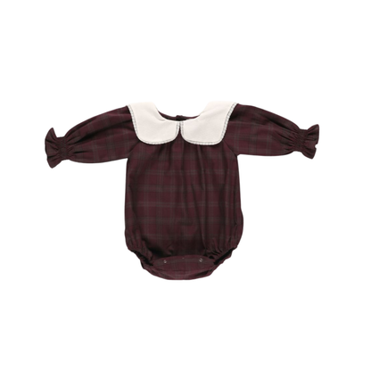 Early Sunday Plum Gladys Long Sleeve Bubble Romper