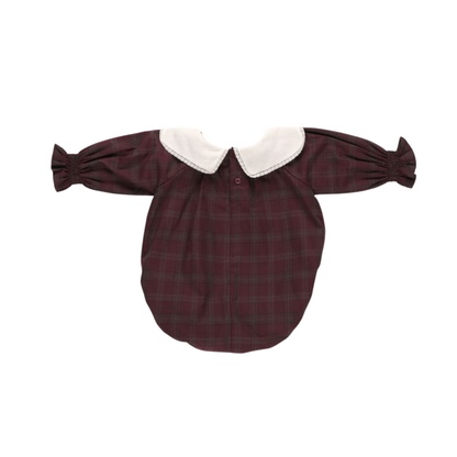 Early Sunday Plum Gladys Long Sleeve Bubble Romper