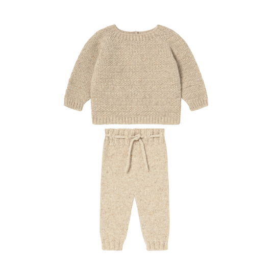 Li & Me Oat Nicky Links Knit Pants Set