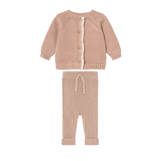 Li & Me Candy Salma Lace Knit Pants Set