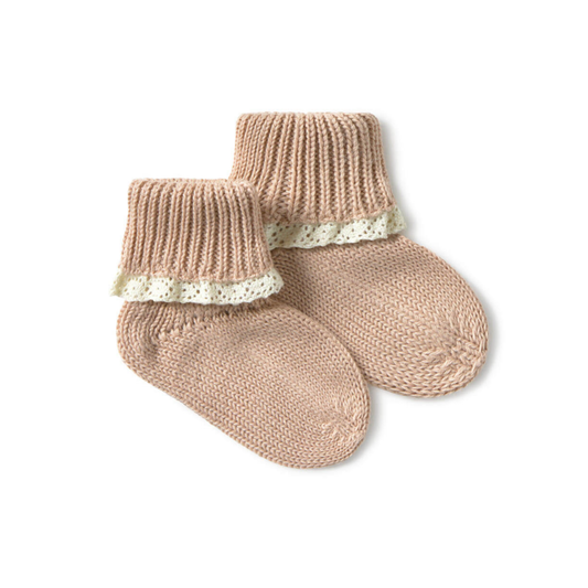 Li & Me Candy Fleur Knit Socks