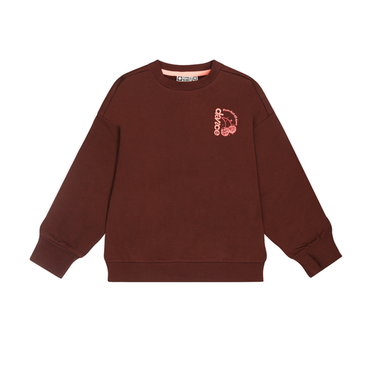 Tumble N Dry Bitter Chocolate Cherrie Long Sleeve Sweatshirt