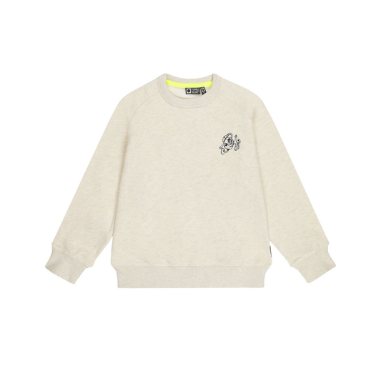 Tumble N Dry Off White Melange Brighton Long Sleeve Sweatshirt