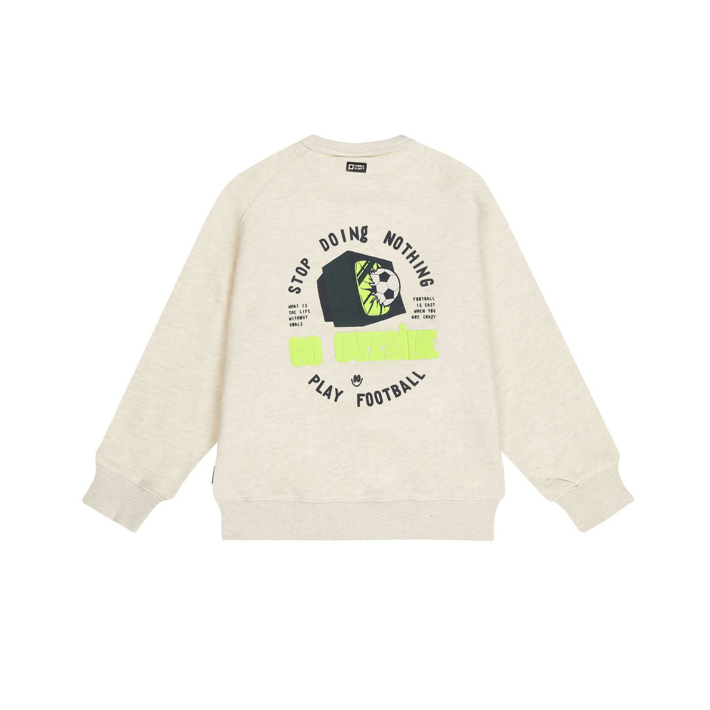 Tumble N Dry Off White Melange Brighton Long Sleeve Sweatshirt