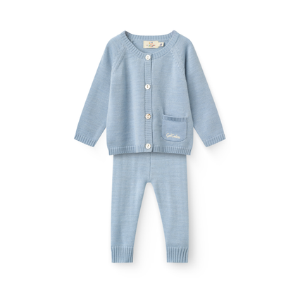 Copenhagen Colors Dusty Blue Classic Merino Pants Set