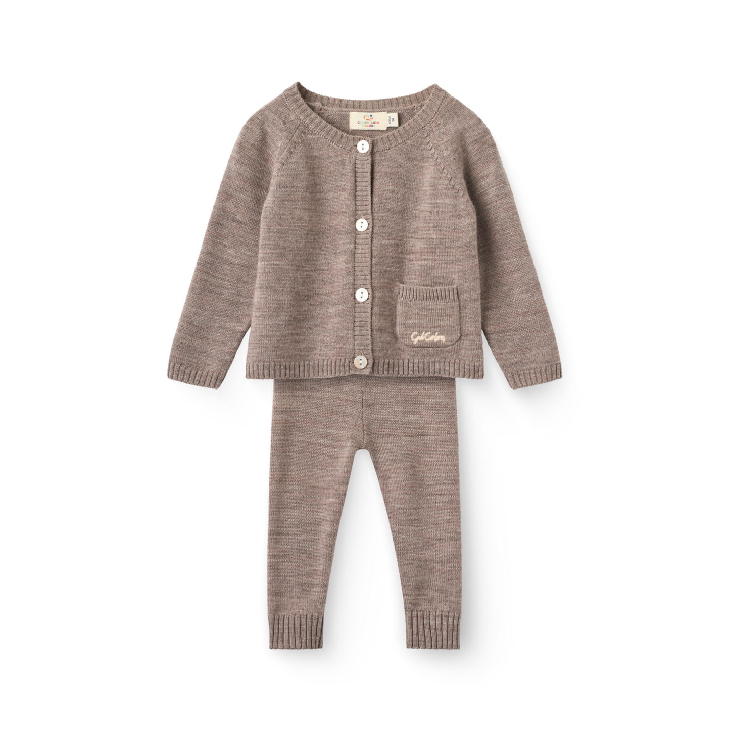 Copenhagen Colors Natural Melange Classic Merino Pants Set