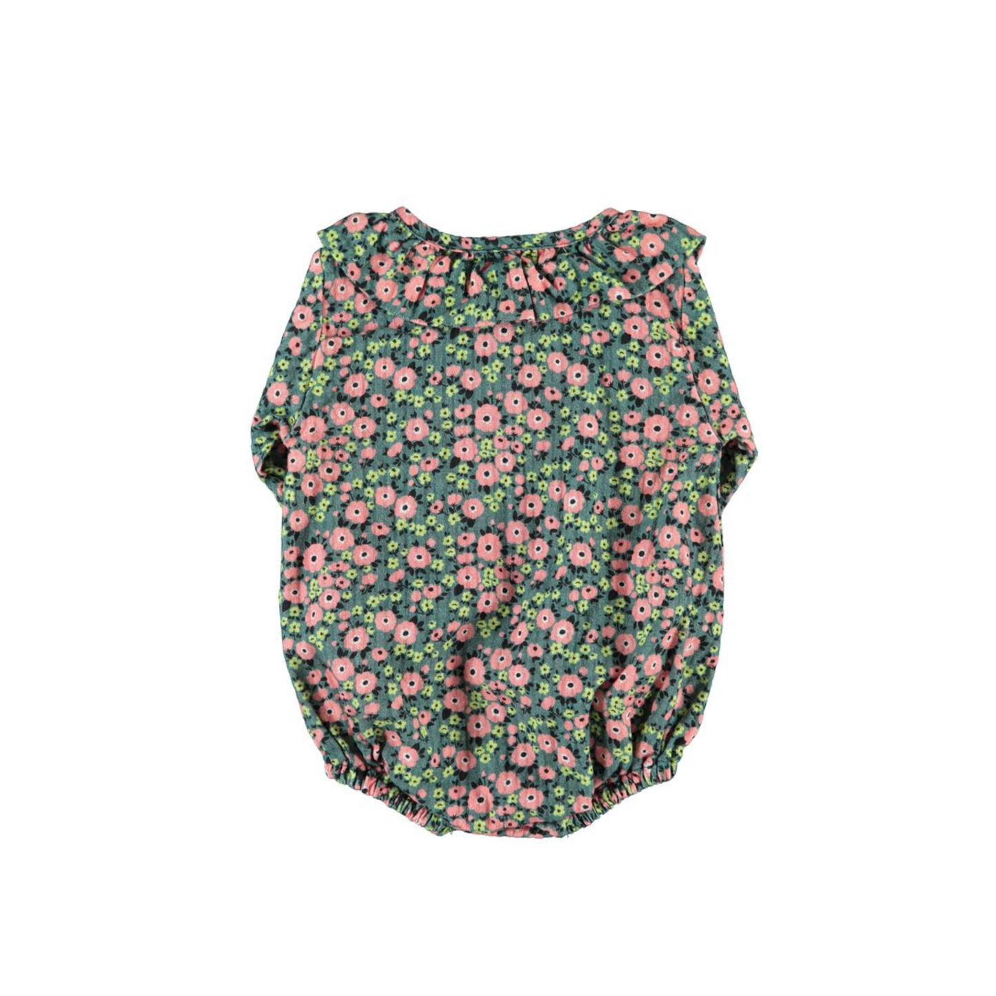 Piupiuchick Multicolor Flowers Long Sleeve Romper