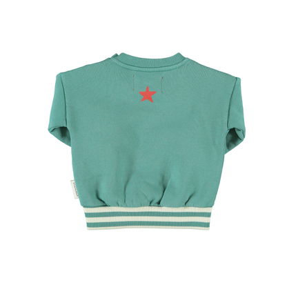 Piupiuchick Green Infant Here We Go Sweatshirt