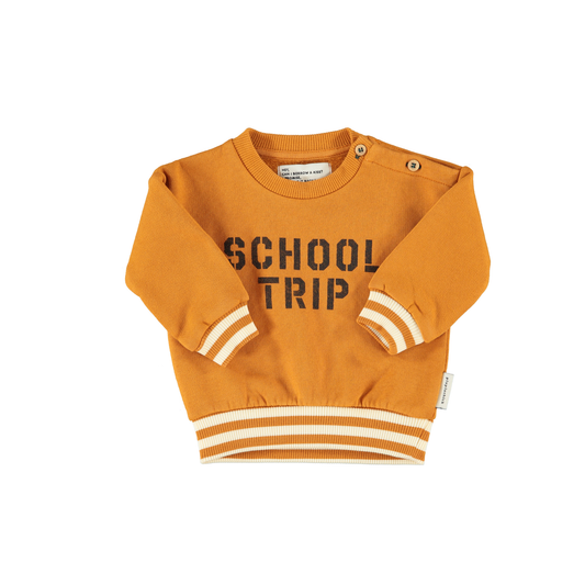 Piupiuchick Camel Infant School Trip Print Sweatshirt