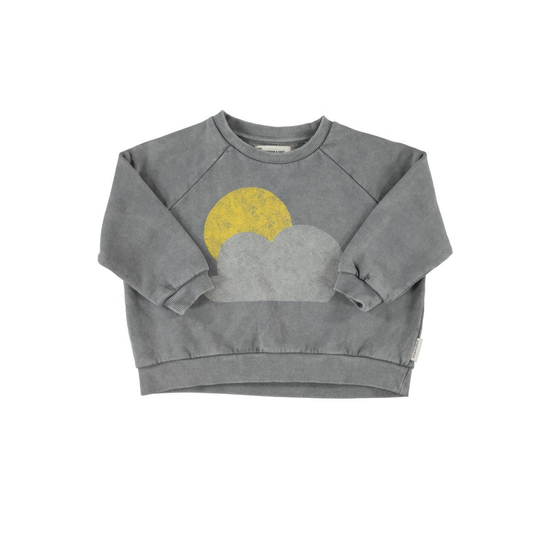 Piupiuchick Grey Sun & Cloud Sweatshirt