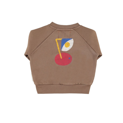 Piupiuchick Brown Infant Captain Print Sweatshirt