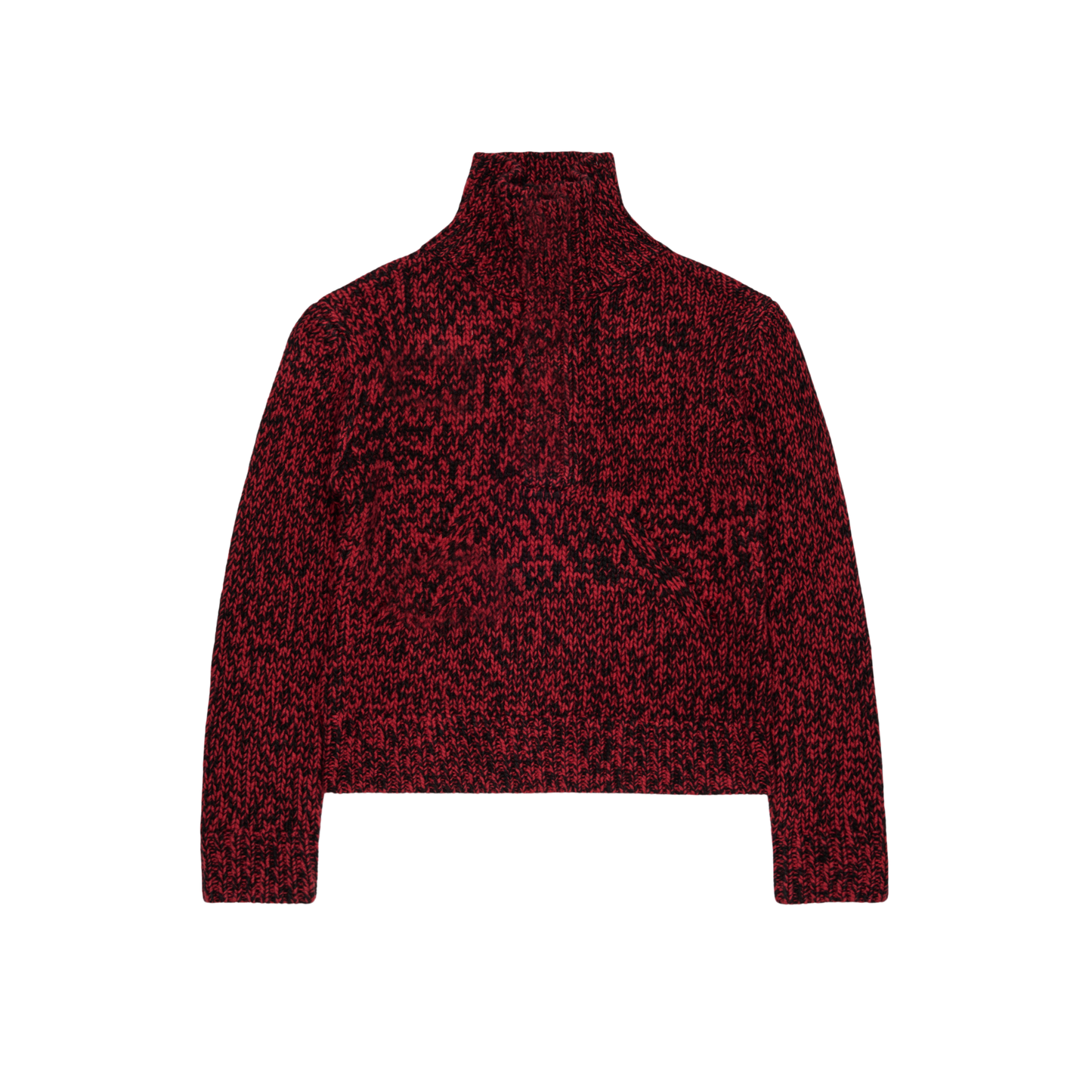 N°21 Red Speckled Funnel Neck Sweater