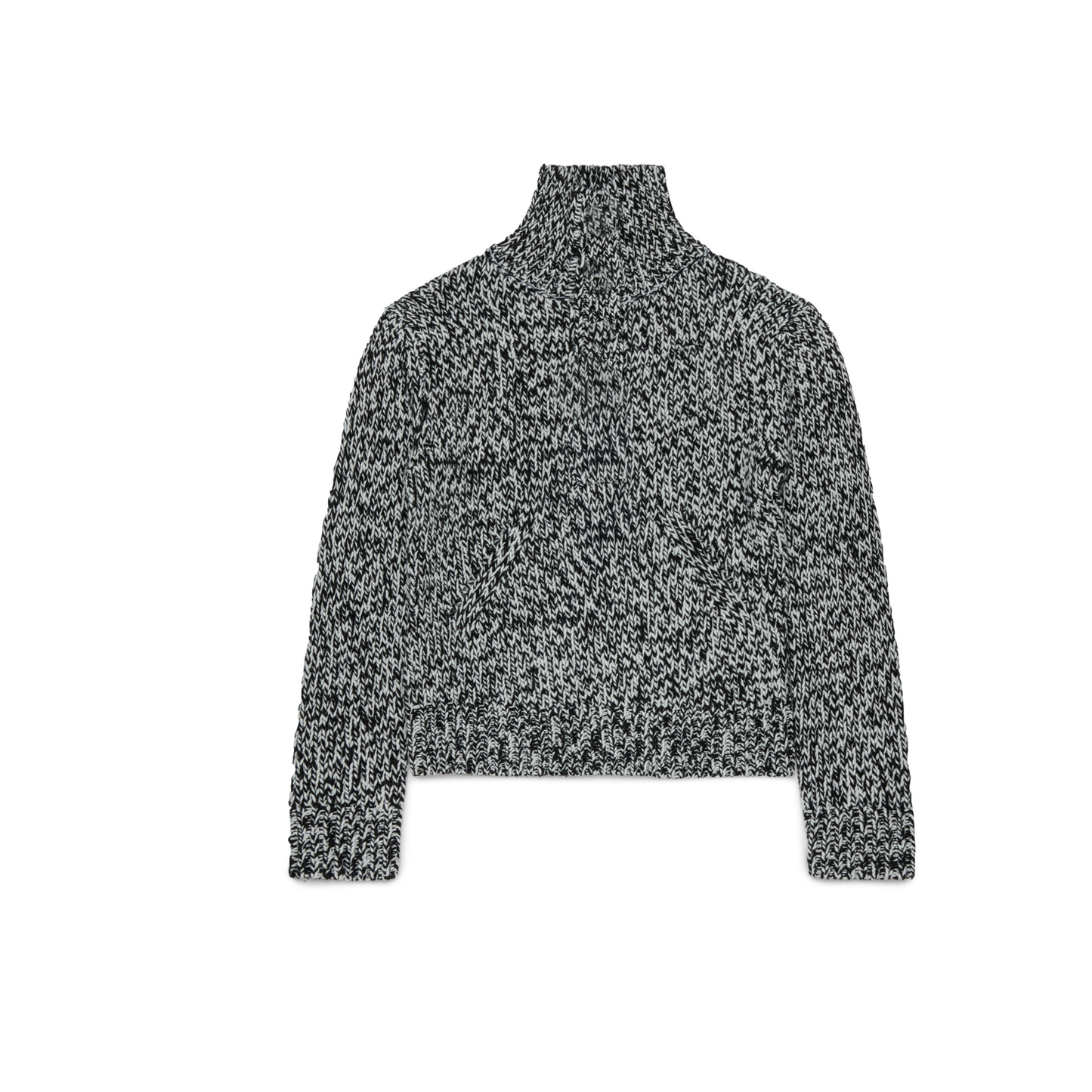N°21 Black Speckled Funnel Neck Sweater