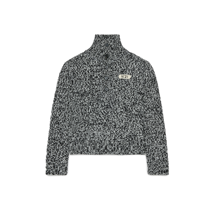 N°21 Black Speckled Funnel Neck Sweater