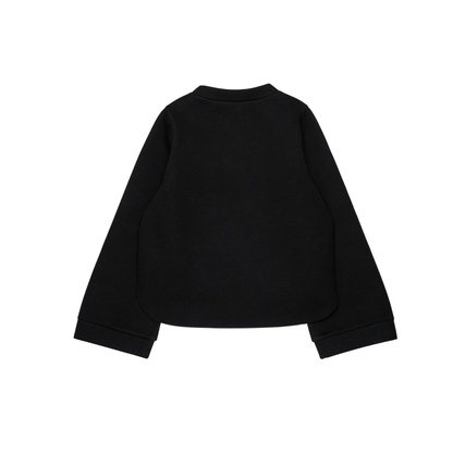 N°21 Black Neoprene Stripe Sweatshirt