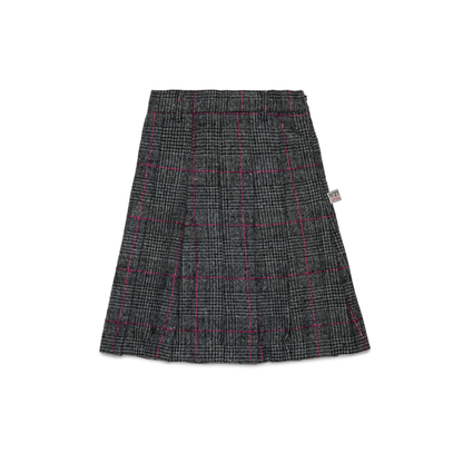 N°21 Grey Lurex Pleated Skirt
