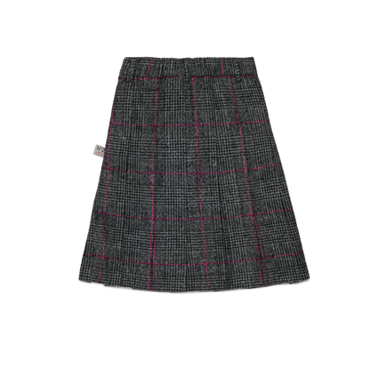 N°21 Grey Lurex Pleated Skirt