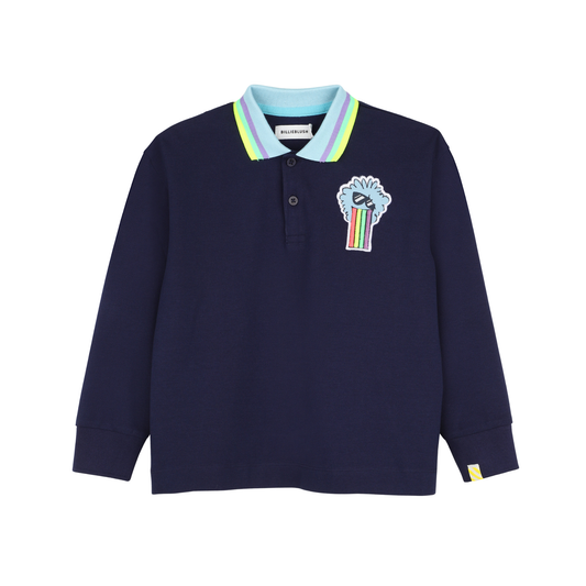 Billieblush Navy Long Sleeve Polo Shirt