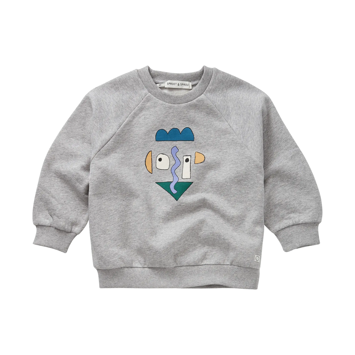Sproet & Sprout Grey Melee Self Potrait Raglan Sweatshirt
