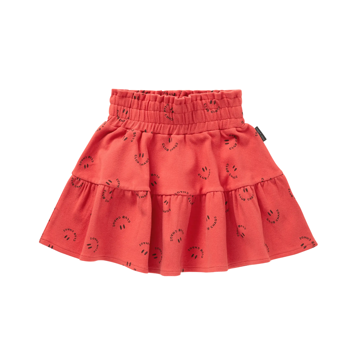 Sproet & Sprout Vivid Red Chaos Club Smock Skirt