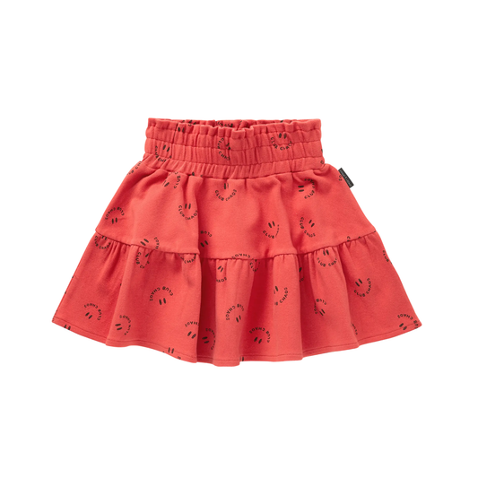 Sproet & Sprout Vivid Red Chaos Club Smock Skirt