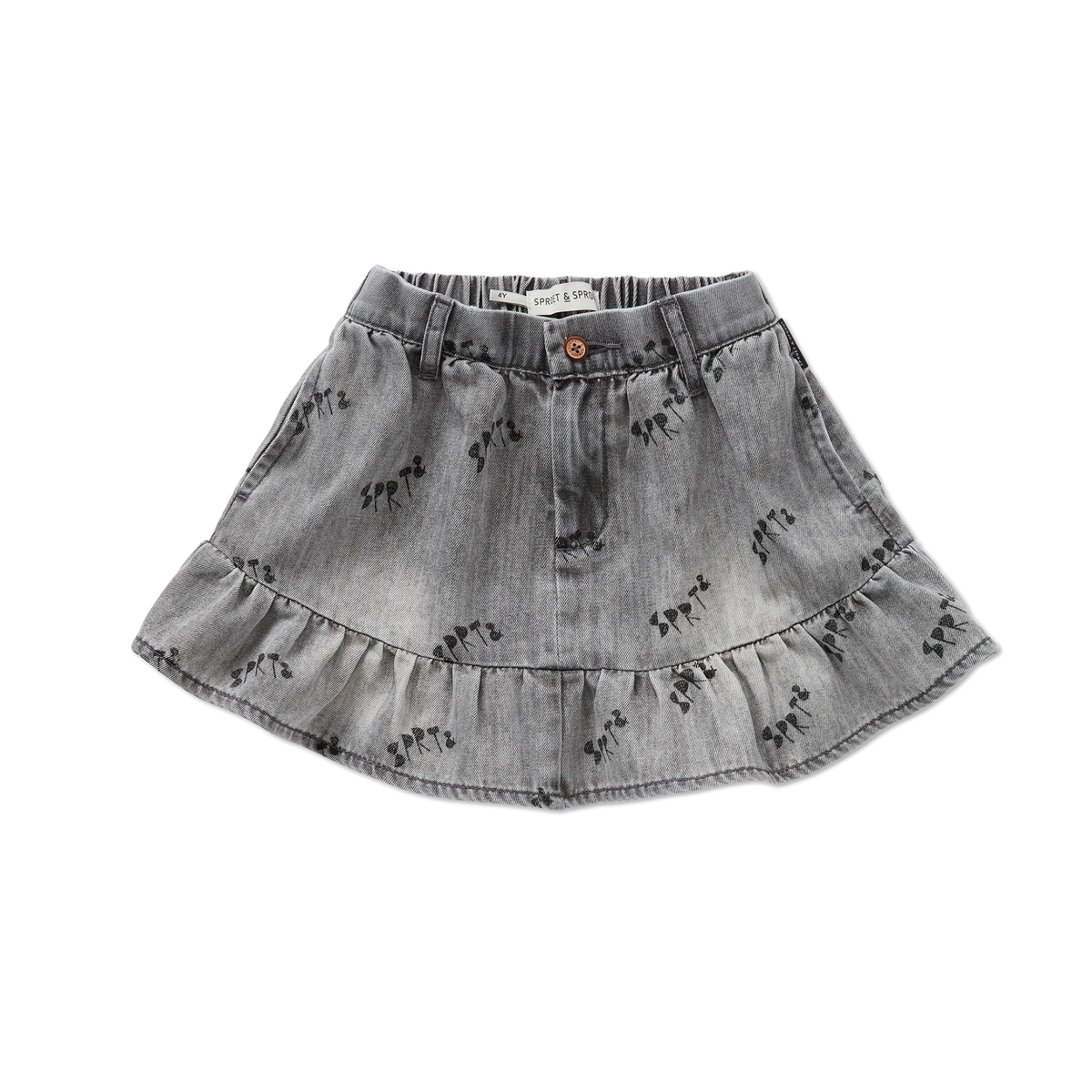 Sproet & Sprout Grey Denim Skirt