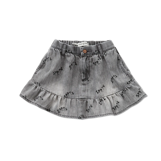 Sproet & Sprout Grey Denim Skirt
