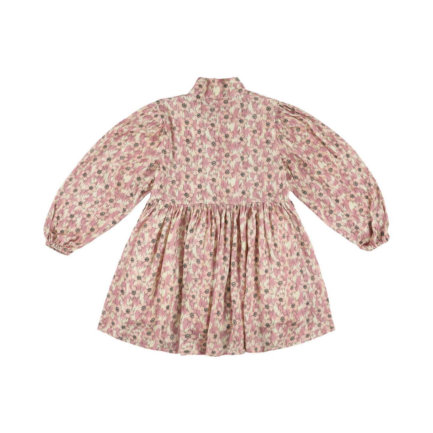 Morley Lilac Zas Bow Flower Teunis Long Sleeve Dress