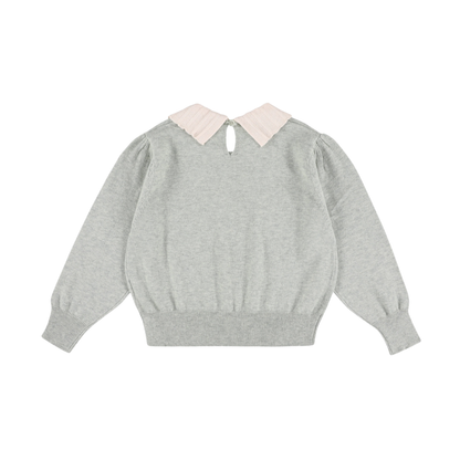 Morley Stainless Steel Zamora Collar Merino Long Sleeve Sweater