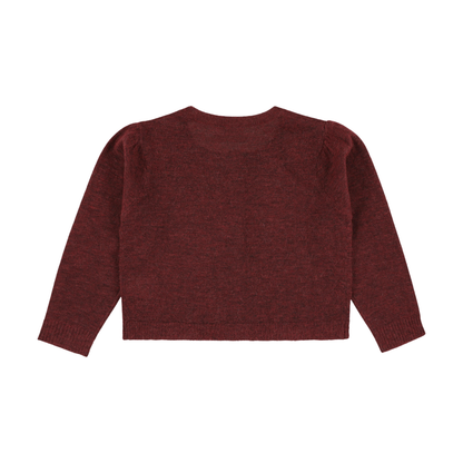 Morley Burgundy Zerah Long Sleeve Knit Cardigan
