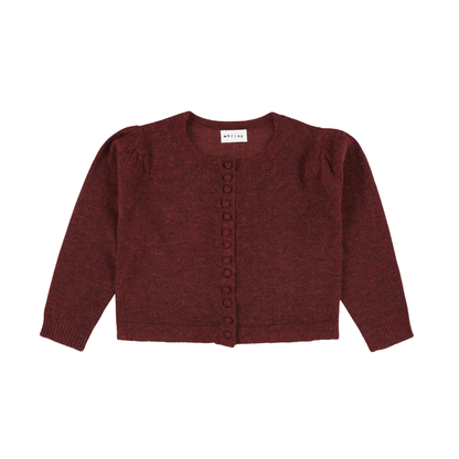 Morley Burgundy Zerah Long Sleeve Knit Cardigan