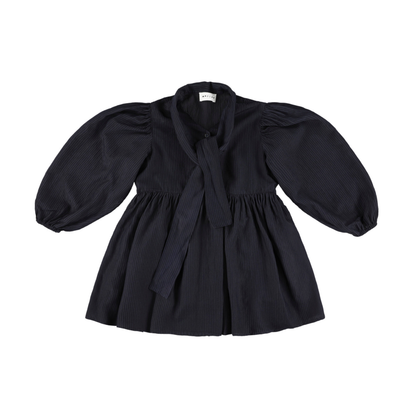 Morley Blue Zas Bow Chana Long Sleeve Dress