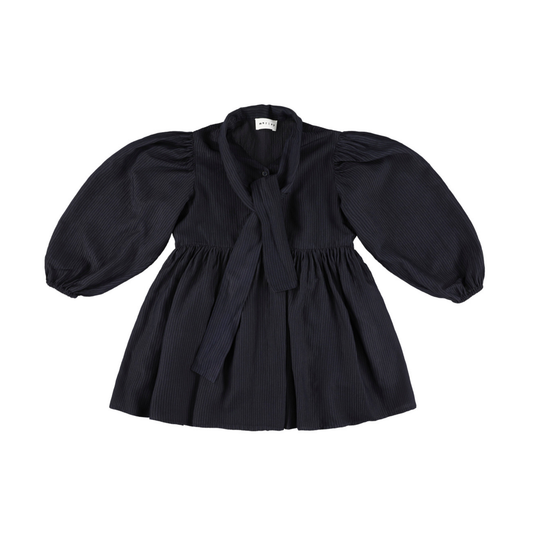 Morley Blue Zas Bow Chana Long Sleeve Dress