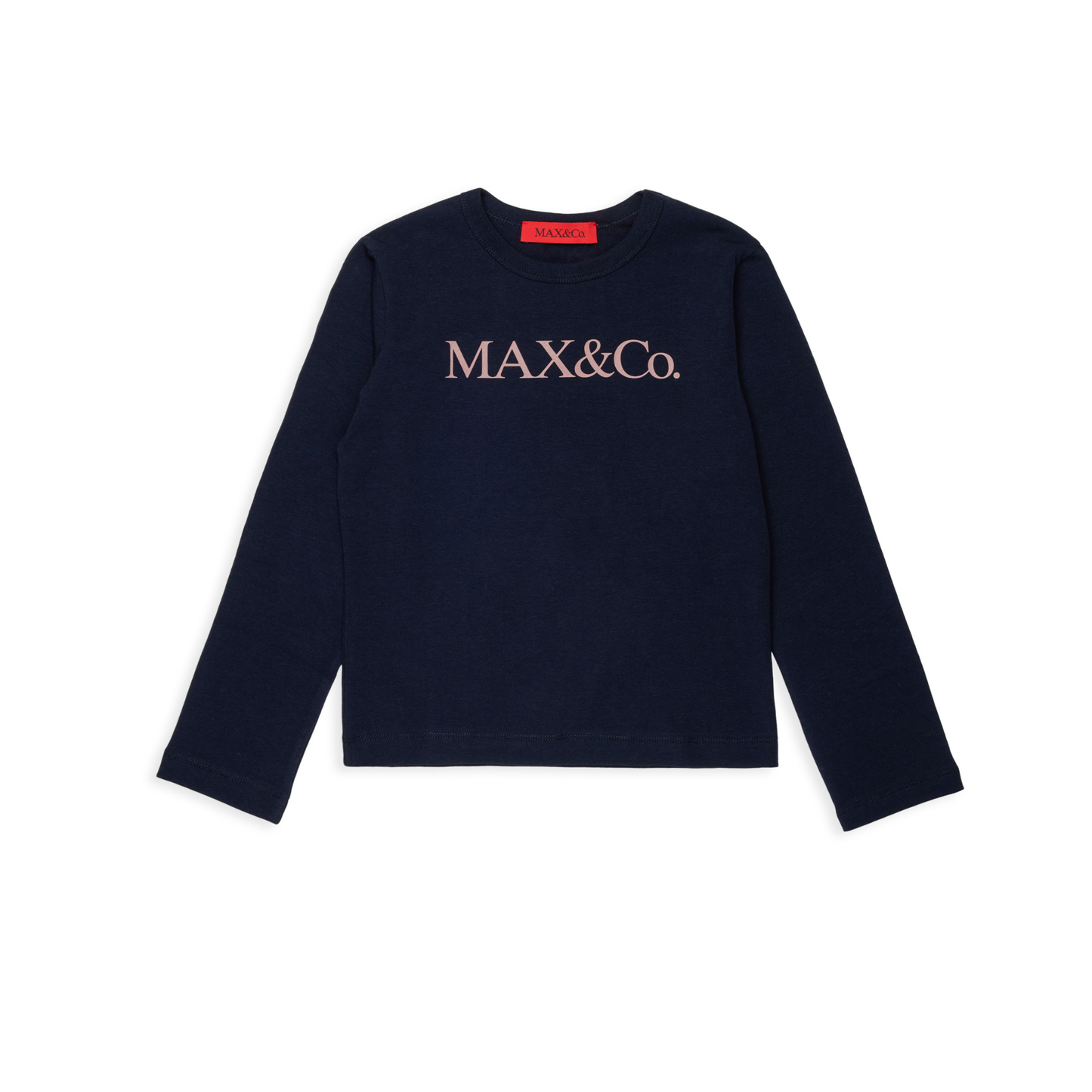Max & Co Navy Logo Long Sleeve Tee