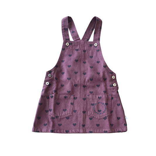 Piupiuchick Pink Black Hearts Dress