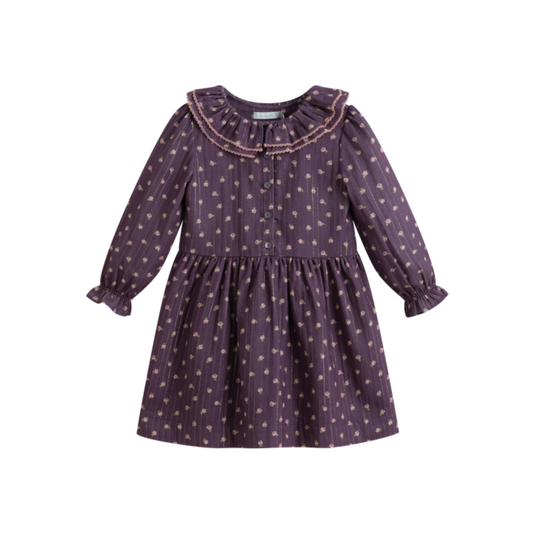 C'Era Una Volta Purple Lisette Collar Dress