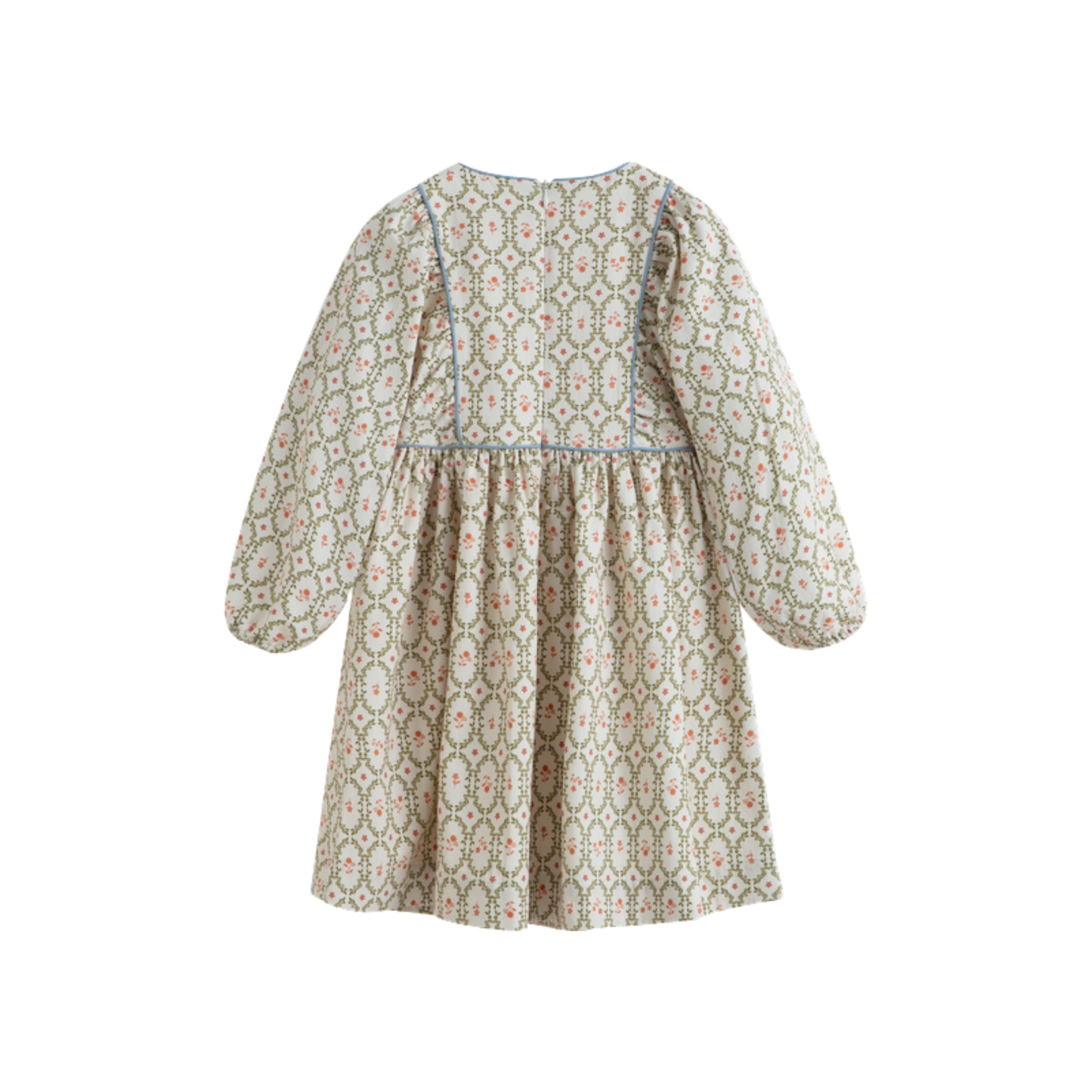 C'Era Una Volta Cream Sage Kana Long Sleeve Dress