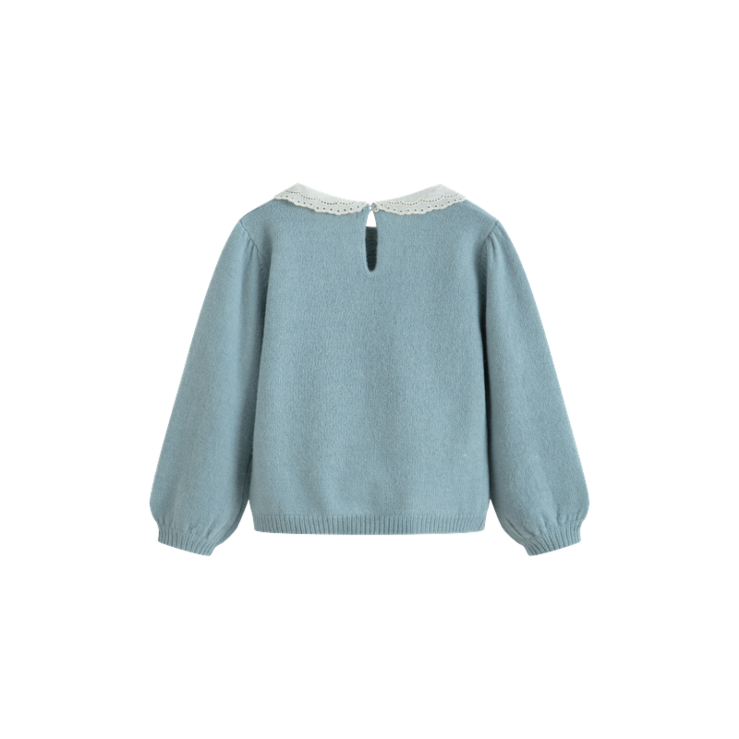 C'Era Una Volta Dusty Blue Selene Long Sleeve Sweater