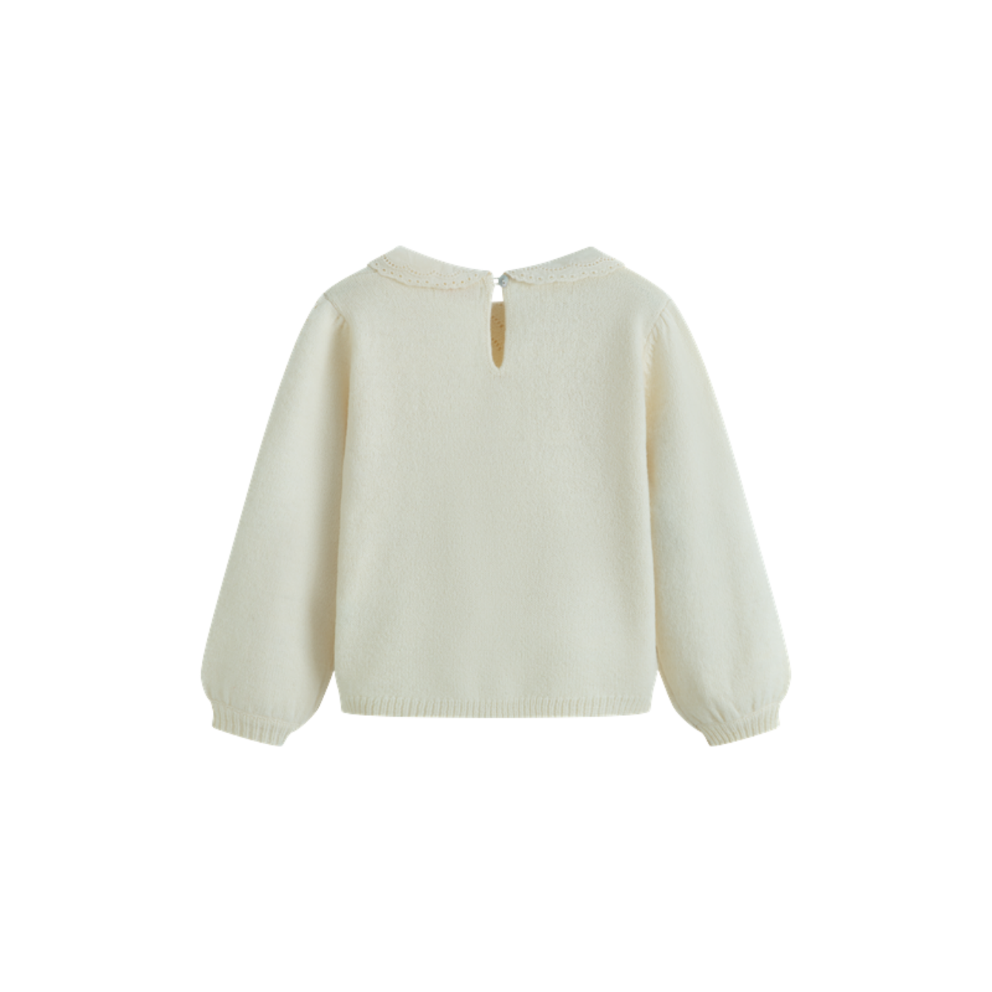 C'Era Una Volta Cream Selene Long Sleeve Sweater