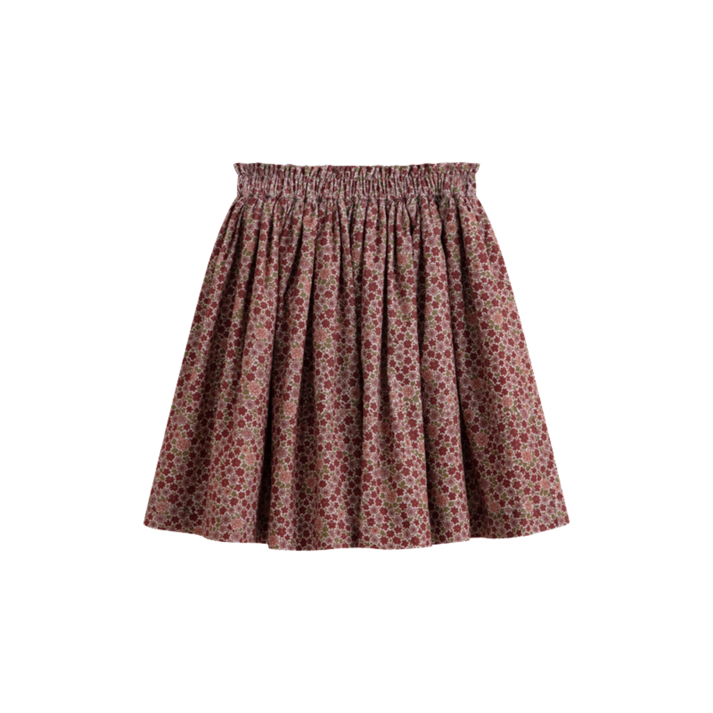 C'Era Una Volta Burgundy July Flower Skirt